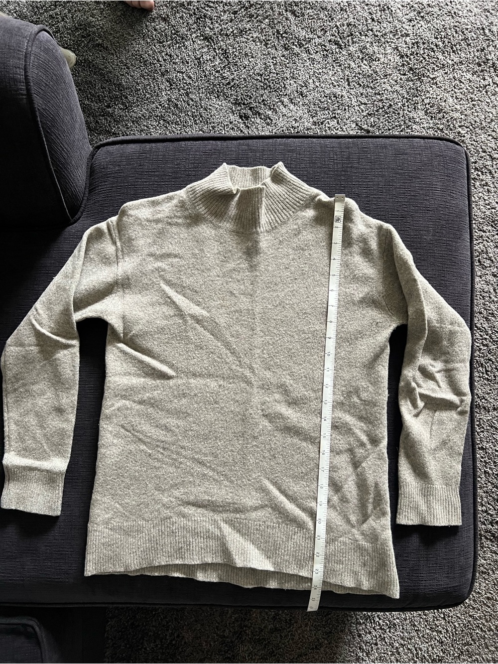Uniqlo Light Cream Turtleneck Sweater